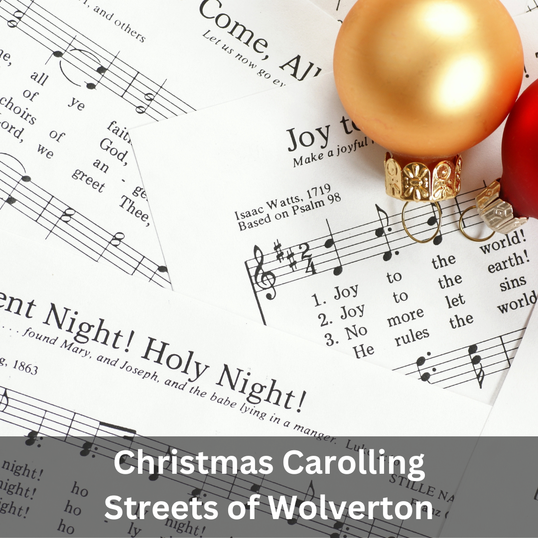 image of Christmas carolling Wolverton Town Band